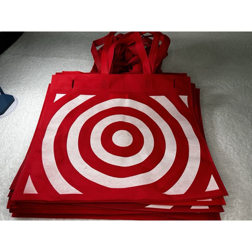 Target Lot of 25 Reusable Shopping Tote Bags Environmental Recycle Washable